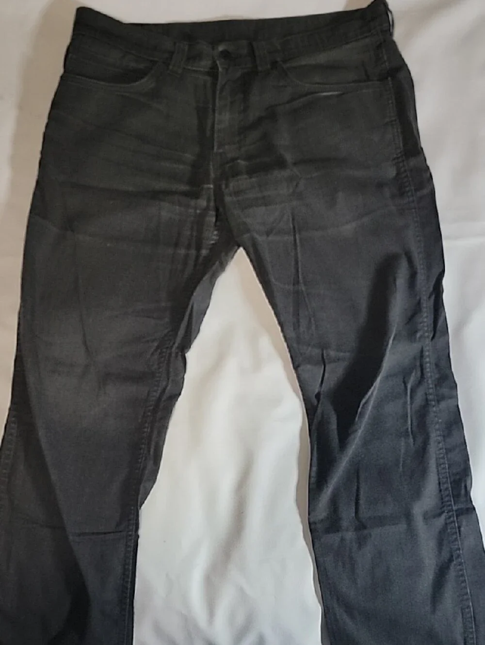 Levi's 511 Slim Straight Jeans Men's 34x30 Black Grey Faded Wash Denim